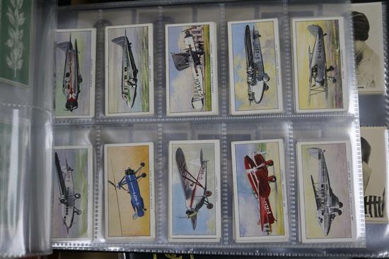 Five albums of USA cigarette cards, etc